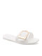 Flache Sandalen für Damen in Weiß Farbe