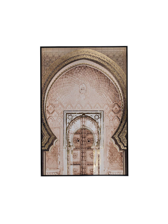 Oriental Gate Oil Painting 80x120cm With Black ...