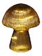 Zaros Weihnachtliche Glas Figur Pilz Gelb