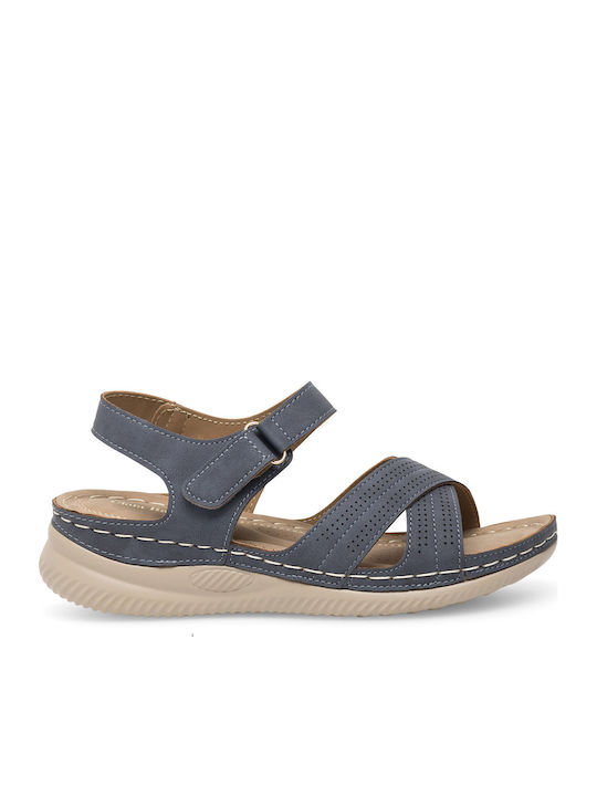 Damenplattformen Marineblau