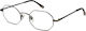 Faconnable Metal Eyeglass Frame Gray FR013 GU45