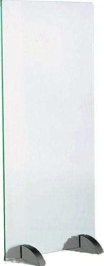 Zogometal Glass Fireplace Screen with Panels 50x40cm Black