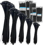 Pack of 100pcs Black Plastic Cable Ties 200x3.6mm