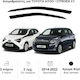 Heko Set deflectoare de vânt Dark Fime pentru Toyota Aygo 3D 2014+ 2buc