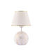 Opviq Table Lamp for Socket E27 with White Shade and Base