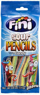 Ζαχαρωτα Fini Sour Pencils Tubes 6 Colour 90gr