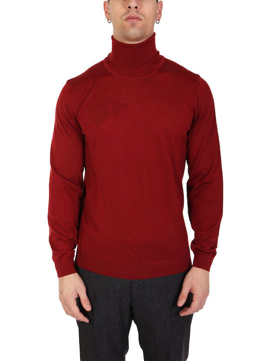 Boss Langarm Burgundischer Pullover