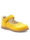Kids Ballerinas with Hoop & Loop Closure Yellow