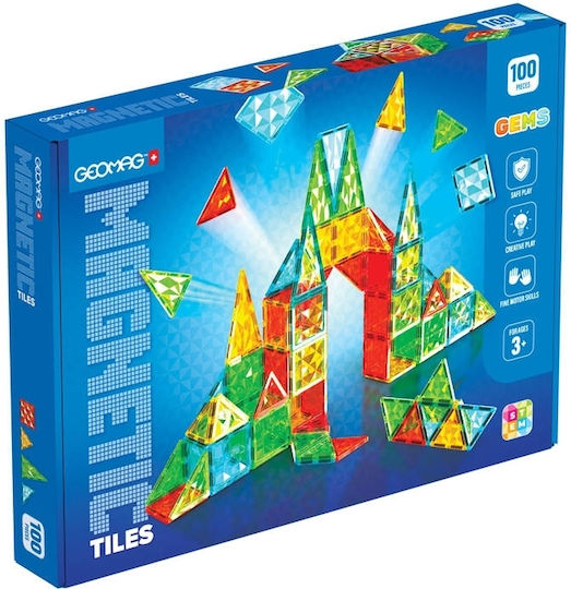 Geomag Μαγνητικό Παιχνίδι Κατασκευών Gems για Παιδιά 3+ Ετών