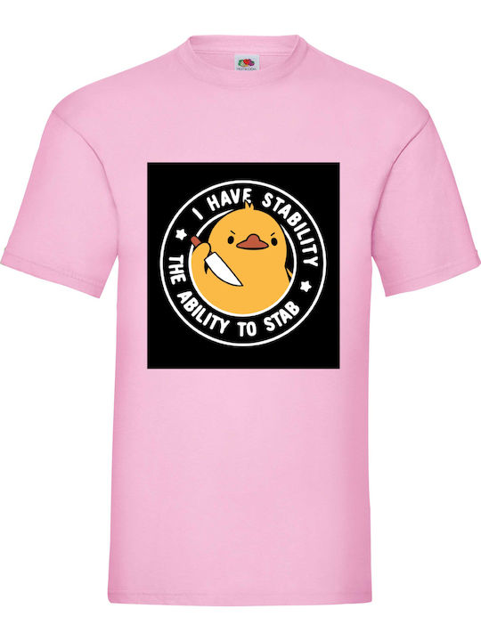 Pink T-shirt Blouse I Have Stability Stability ...