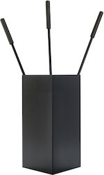 Zogometal Set de unelte pentru șemineu cu găleată Negru Zogometal Set de unelte pentru șemineu cu găleată Negru
