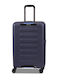 Hedgren Medium Hard Travel Suitcase Peacot Blue with 4 Wheels Height 65cm