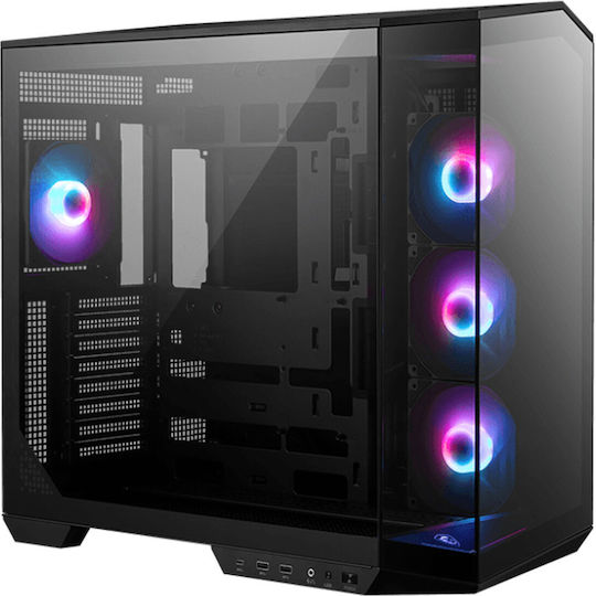 MSI MAG PANO 100R PZ Gaming Midi Tower Κουτί Υπολογιστή με RGB Φωτισμό Μαύρο