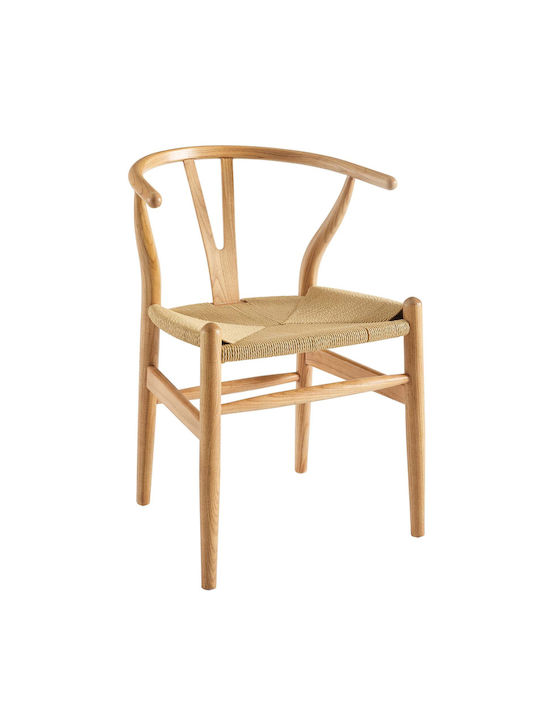 Dione Dining Room Wooden Chair Beige 49x42x78cm