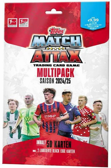 Pachet multiplu cu 50 de cărți Topps Match Attax Bundesliga 2024-25