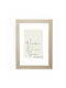 Wooden Wall Frame 50x70 Cm Natural Oak Wood White Matte Glass Matte K614/43