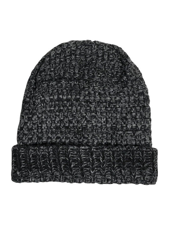 Beanie Unisex Σκούφος Πλεκτός σε Γκρι χρώμα