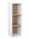 Kids Floor Shelving Unit White 30x29.5x90cm