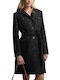 Women's Nero Coat with Belt