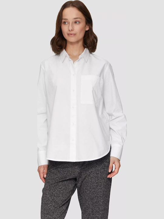Mânecă lungă Femei Cămașă White