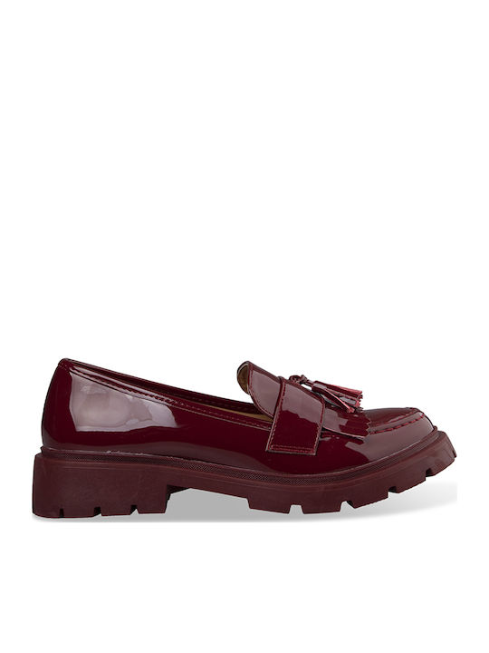 Γυναικεία Loafers σε Κόκκινο Χρώμα