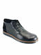 Leder Schwarz Herrenstiefel