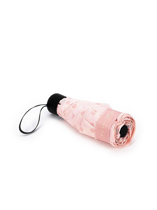 Tri-coastal Pink Dots Umbrella 18cm