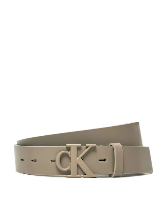 Calvin Klein Leder Damen Gürtel Beige