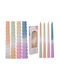 Twisted Taper Candle Colour Gradient Pastel