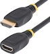 StarTech HDMI 2.0 Premium High Speed 4K 60Hz HDR Cable HDMI male - HDMI female 0.5m Μαύρο