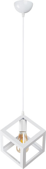 ARlight White Pendant Ceiling Light with E27 Socket 22x22cm
