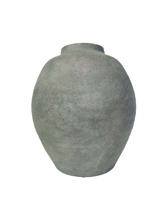 Ceramic Vase Minimal Grey Stone Φ25x29.5cm 2/box