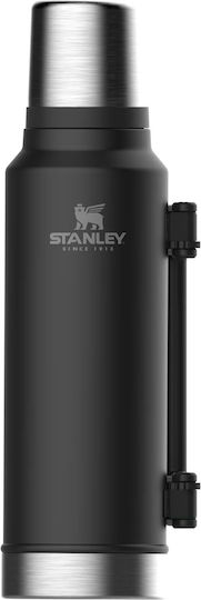 Stanley The Legendary Classic Bottle Thermos Stainless Steel / Plastic BPA Free 1.4lt Stainless Steel Thermos Stainless Steel Bottle Thermos with Handle
