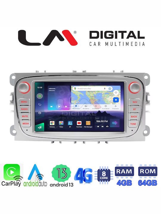 LM Digital Car Audio System for Ford Focus / Mondeo / Galaxy / S-Max 08>14 (Bluetooth/USB/WiFi/GPS/Apple-Carplay/Android-Auto)