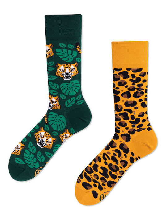 Many Mornings El Leopardo Patterned Socks Multicolored