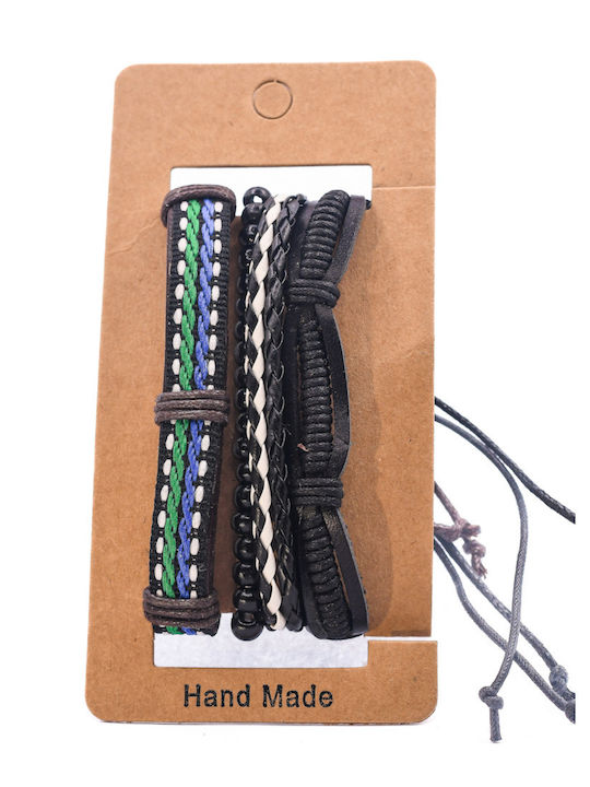 Set Men's Leather Bracelets
