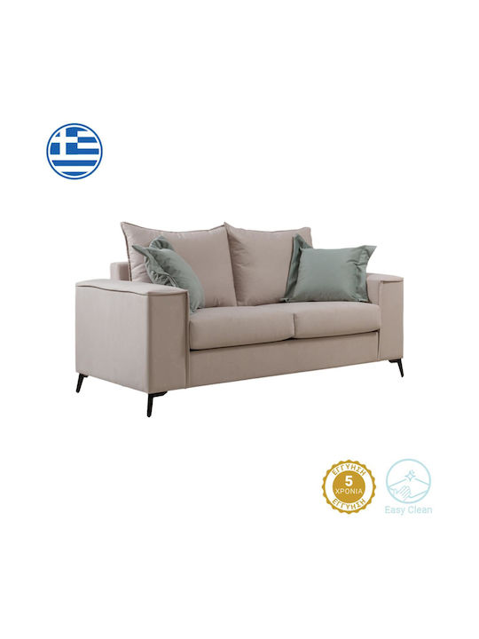 Verona Διθέσιος Καναπές Κρεμ, Μέντα 173x93x100εκ.