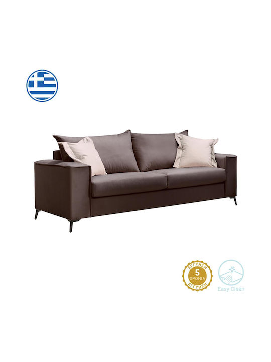 Verona Dreisitzer Sofa Anthrazit 225x93x100cm