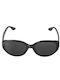 Celestino Women's Sunglasses with Black Horn-Rimmed Frame and Black Lenses WR1019.A130.2