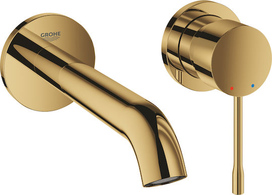 Grohe Μίκτης Μπαταρίας Εντοιχισμού για Νιπτήρα 2 Εξόδων Χρυσός