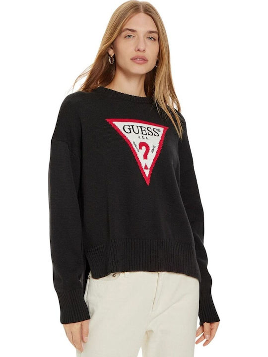 Women's Long Sleeve Sweater Cotton Black
