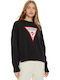 Women's Long Sleeve Sweater Cotton Black