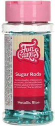 Metallic Blaue Stäbchen Funcakes 2cm 70g