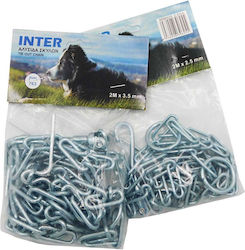 Galvanized Dog Chain T-Handle 2m X 5.00mm Galvanized Dog Chain T-Handle 2m X 5.00mm
