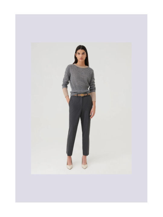 Marella Women's Fabric Trousers Gray