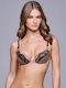 Balconette black Сутиен Избутване с Банели