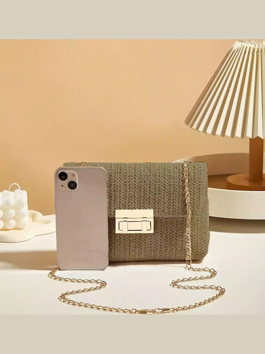 Damentasche Schultertasche Khaki