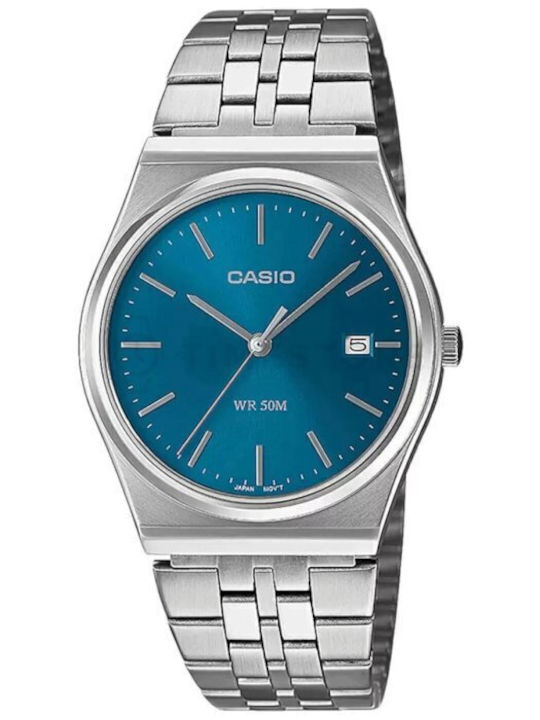 Casio Herrenuhr Chronograph Batterie mit Silber...