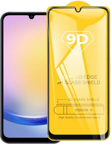 Закалено стъкло с пълно лепило 9D за Samsung Galaxy A26 5G