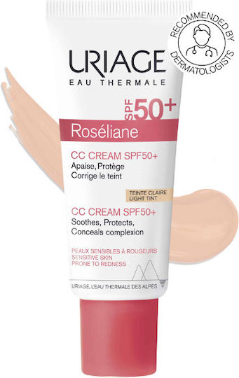 Uriage Roseliane CC Cremă Hidratantă de Față de Zi cu Factor de Protecție Solară SPF50 40ml